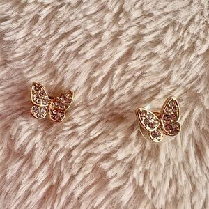 Gold Butterfly Earrings